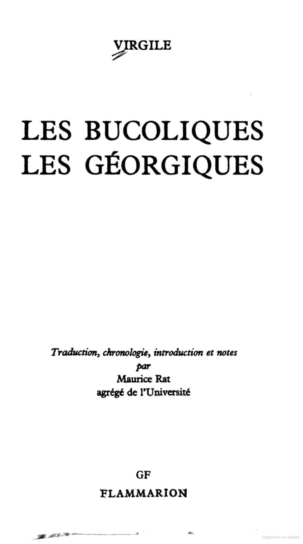 Cover für Les Géorgiques