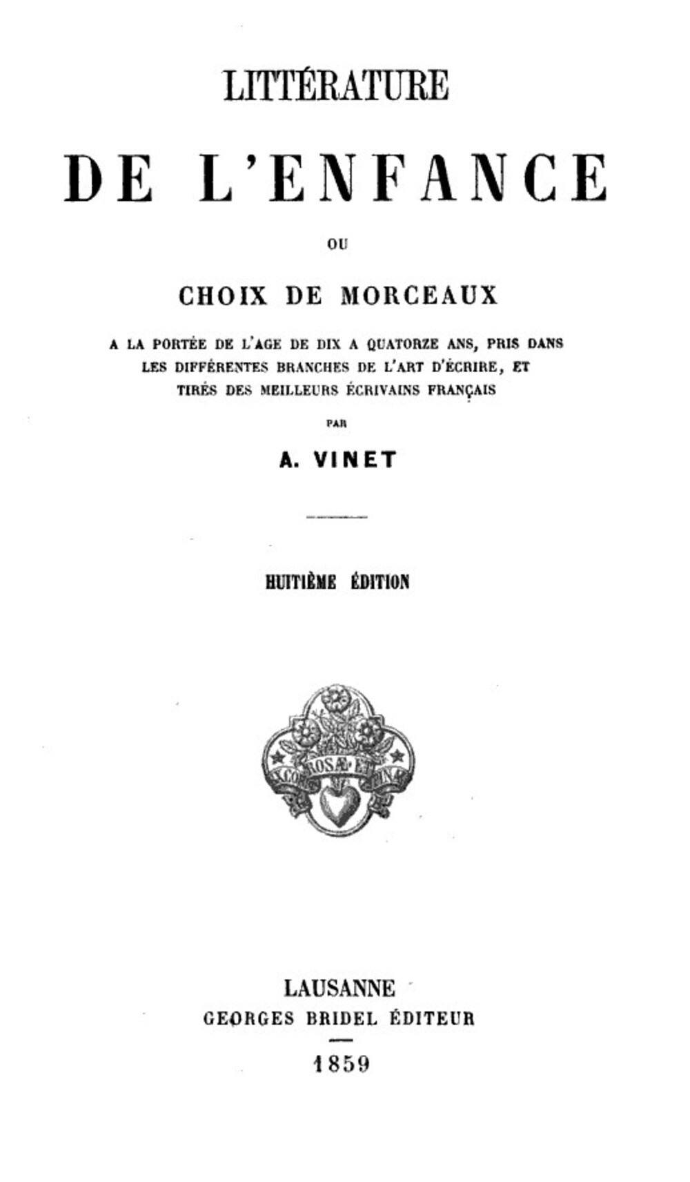 Cover für Chrestomathie française
