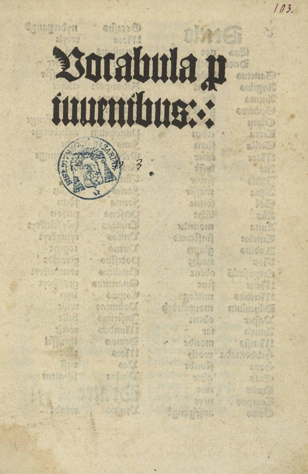 Cover für Vocabula pro iuvenibus
