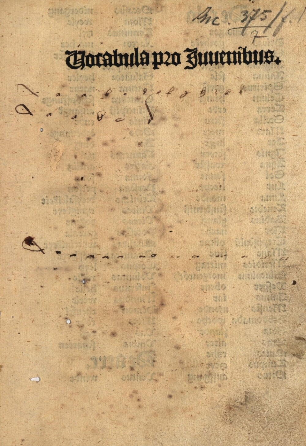 Cover für Vocabula pro juvenibus