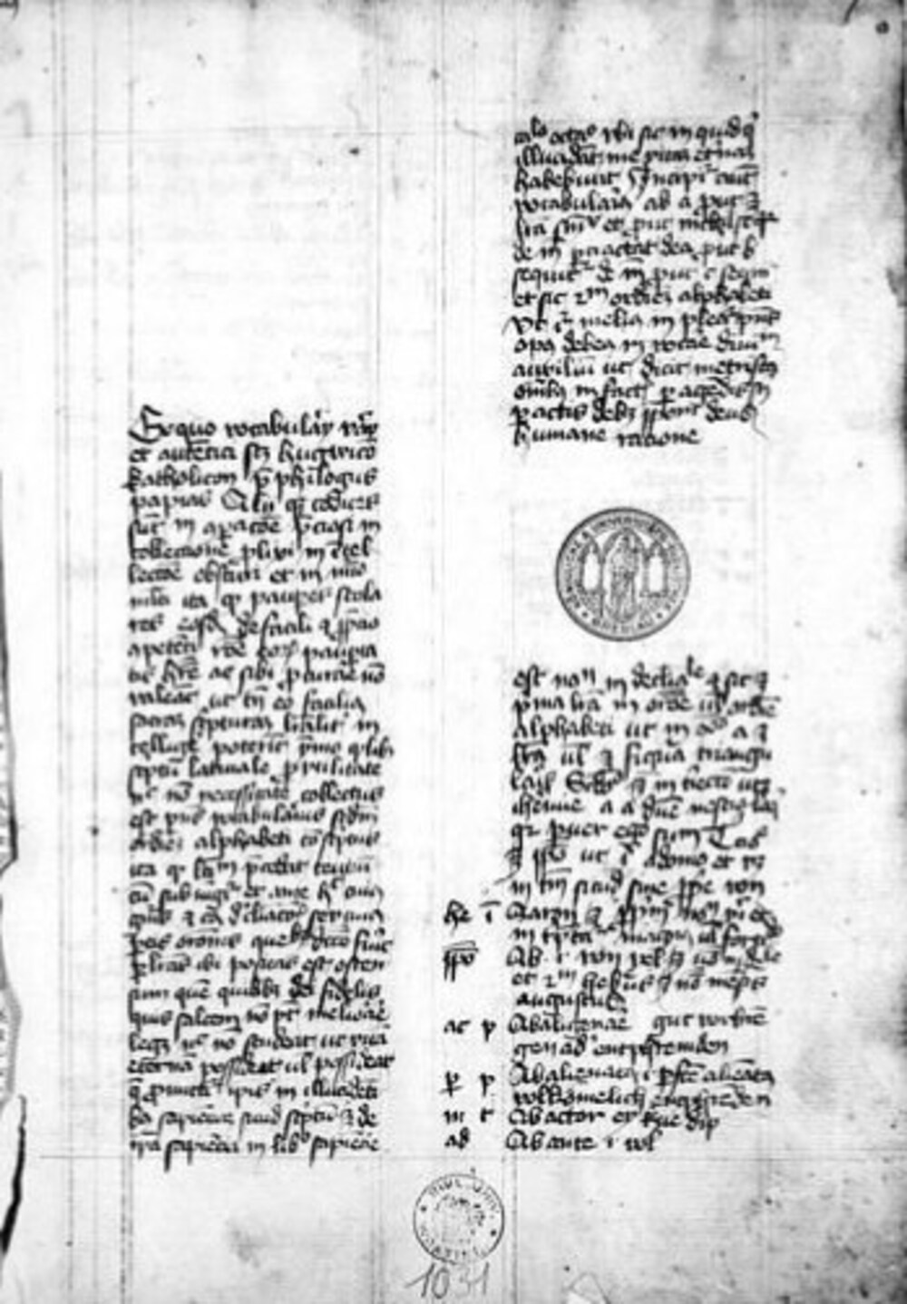 Cover für Vocabularius ex quo