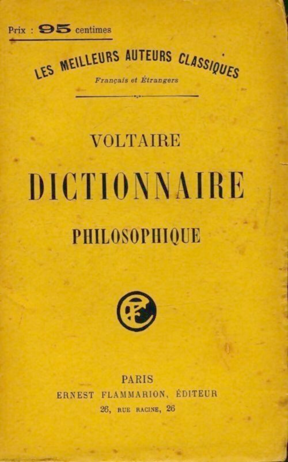 Cover für Dictionnaire philosophique