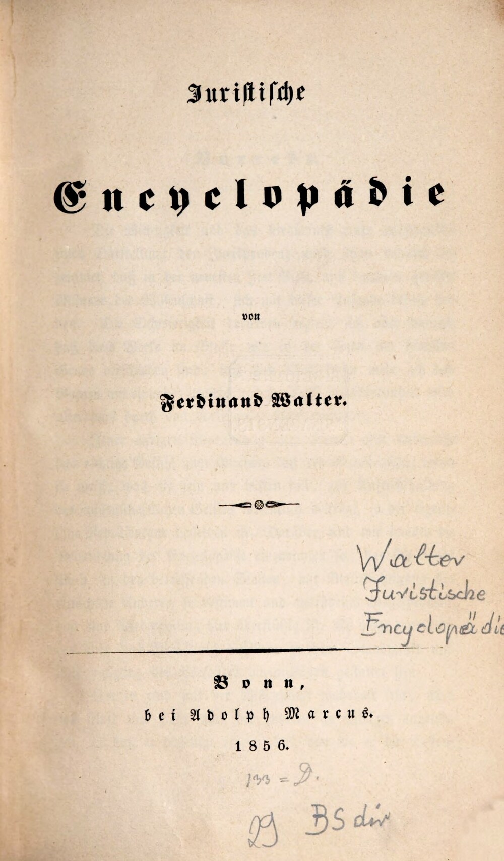 Cover für Juristische Encyclopädie