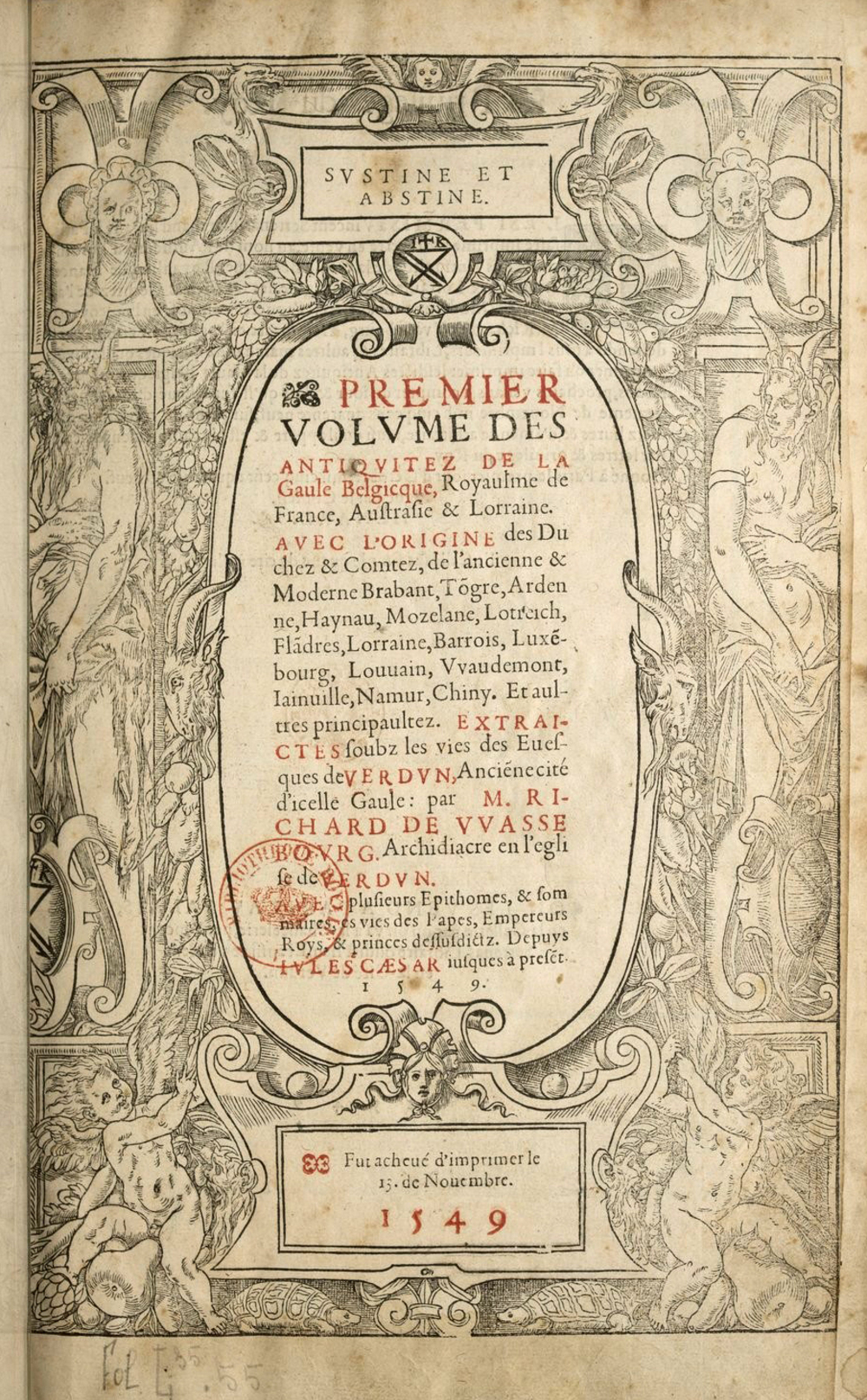 Cover für Antiquitez de la Gaule Belgicque, royaulme de France, Austrasie & Lorraine