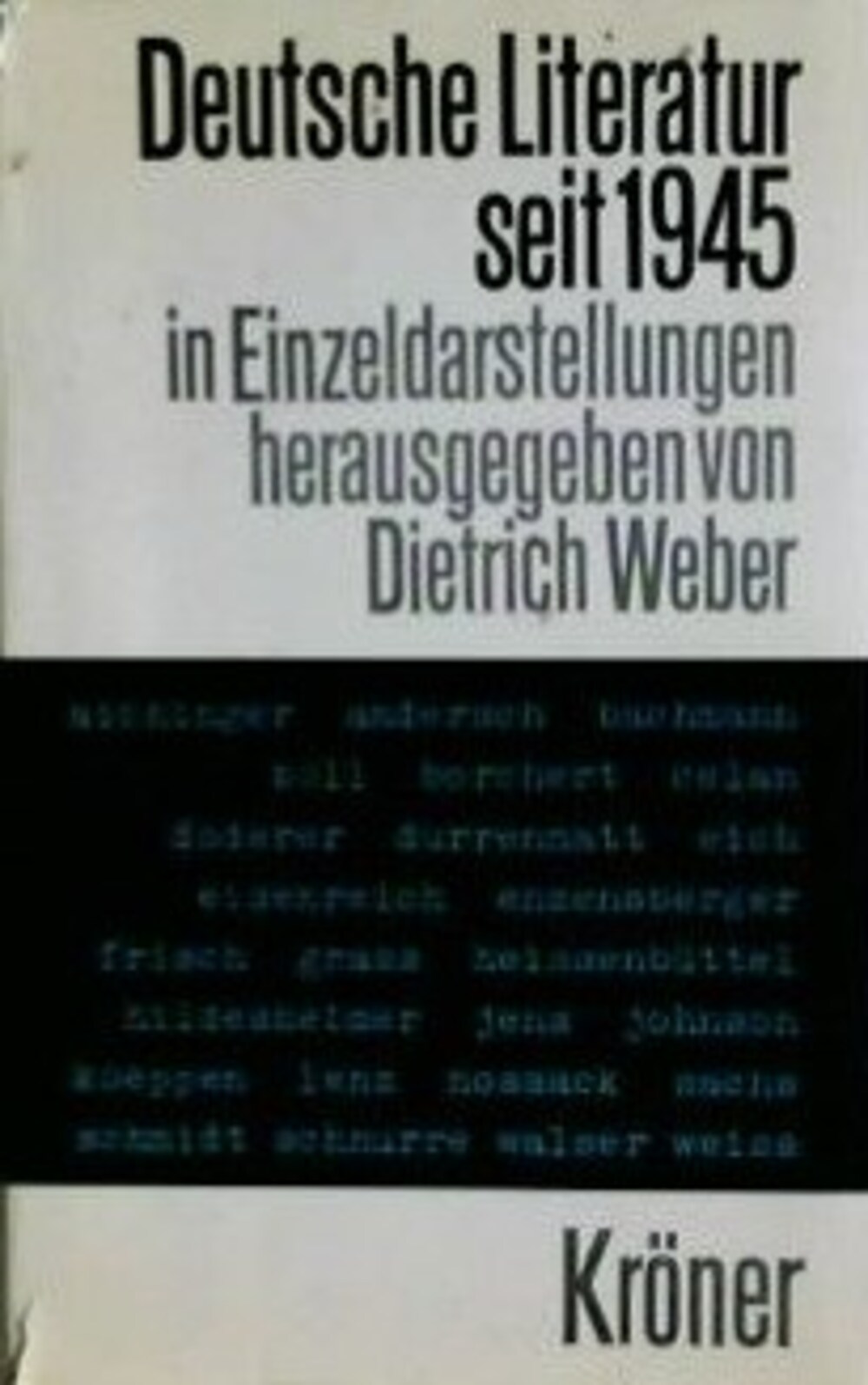 Cover für Deutsche Literatur seit 1945