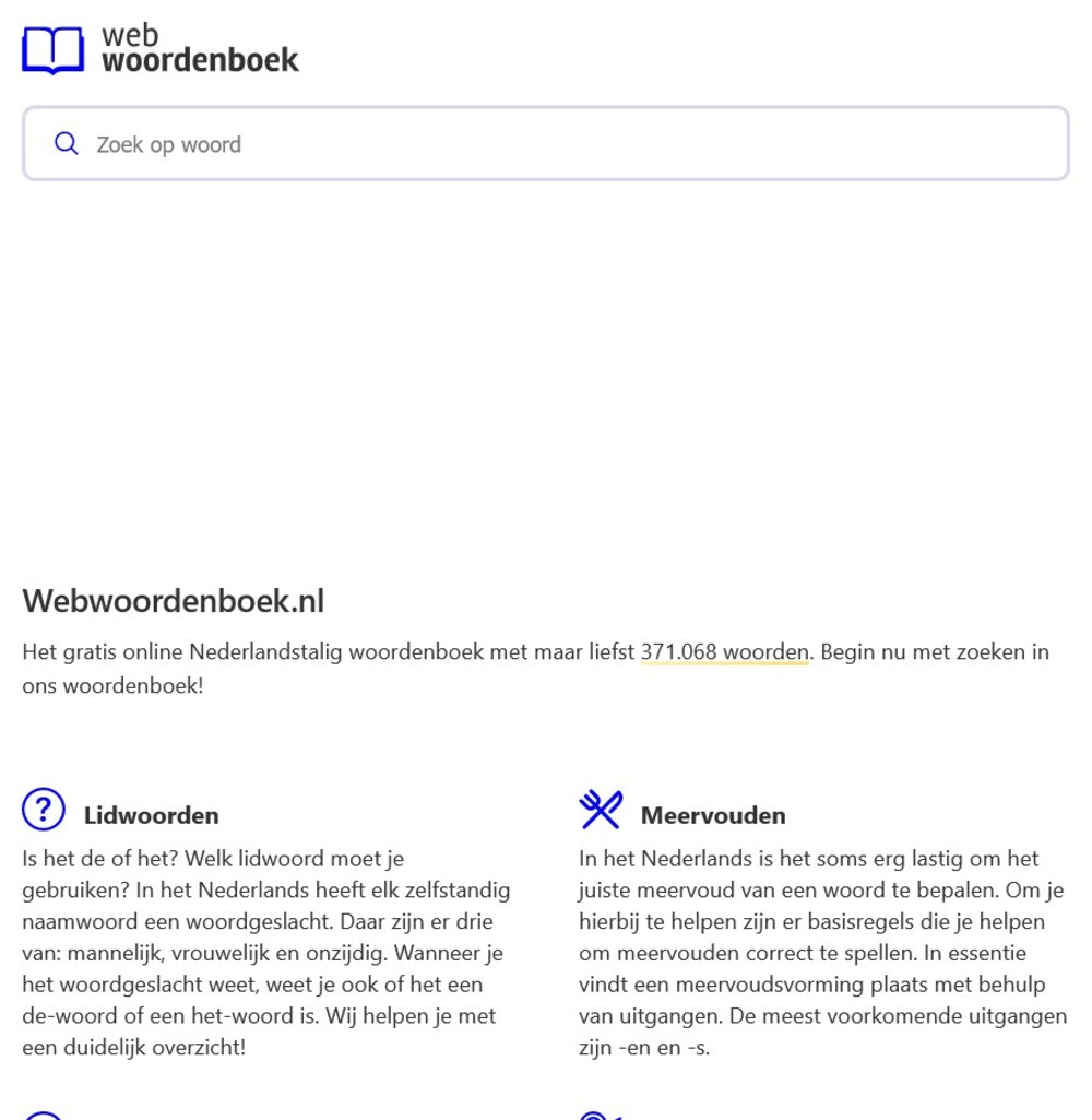 Cover für Webwoordenboek