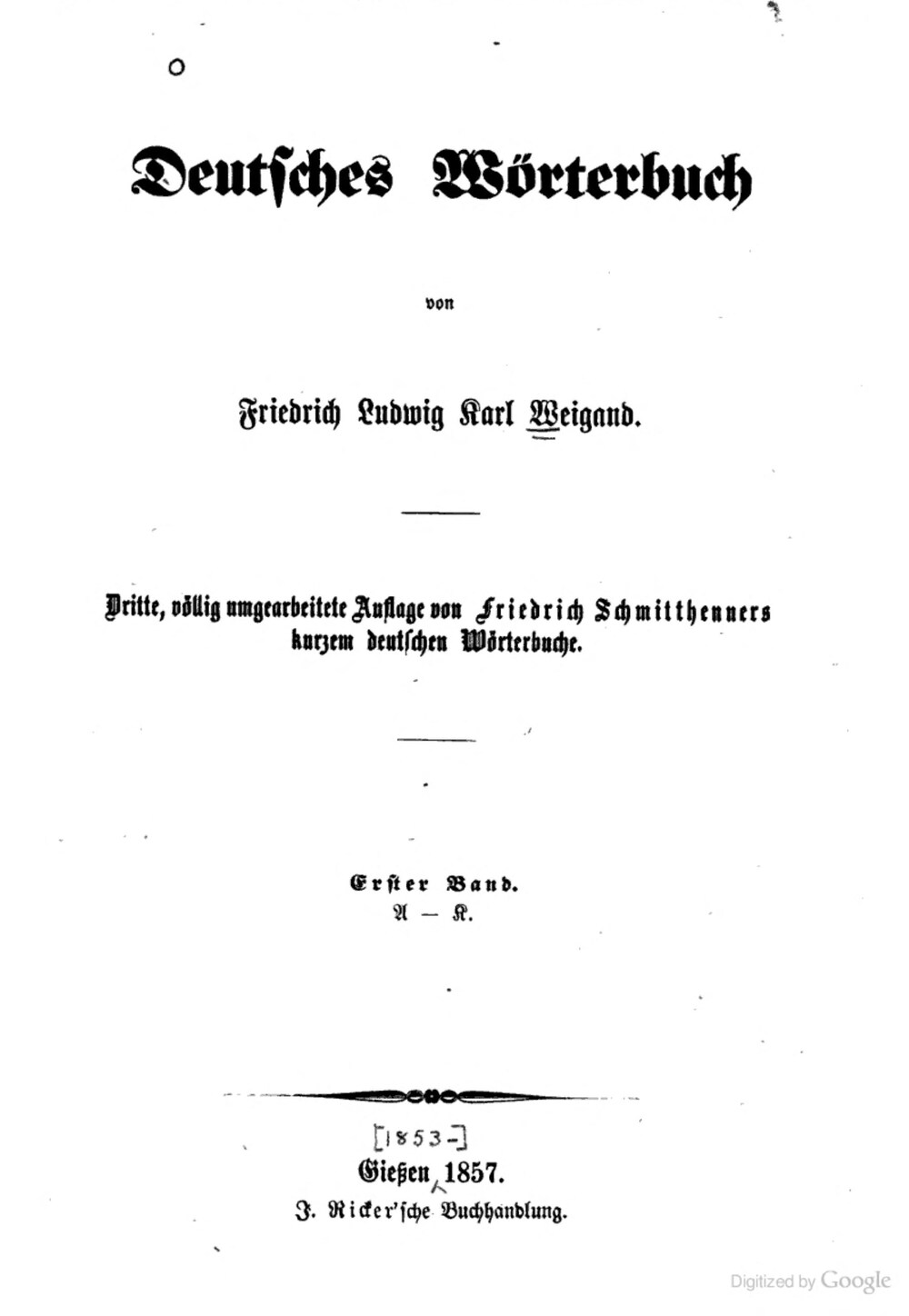 Cover für Deutsches Wörterbuch