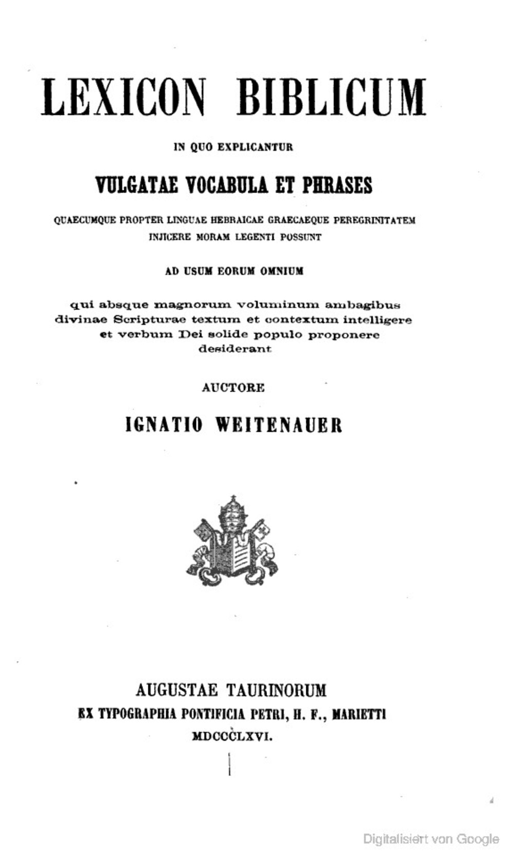 Cover für Lexicon biblicum