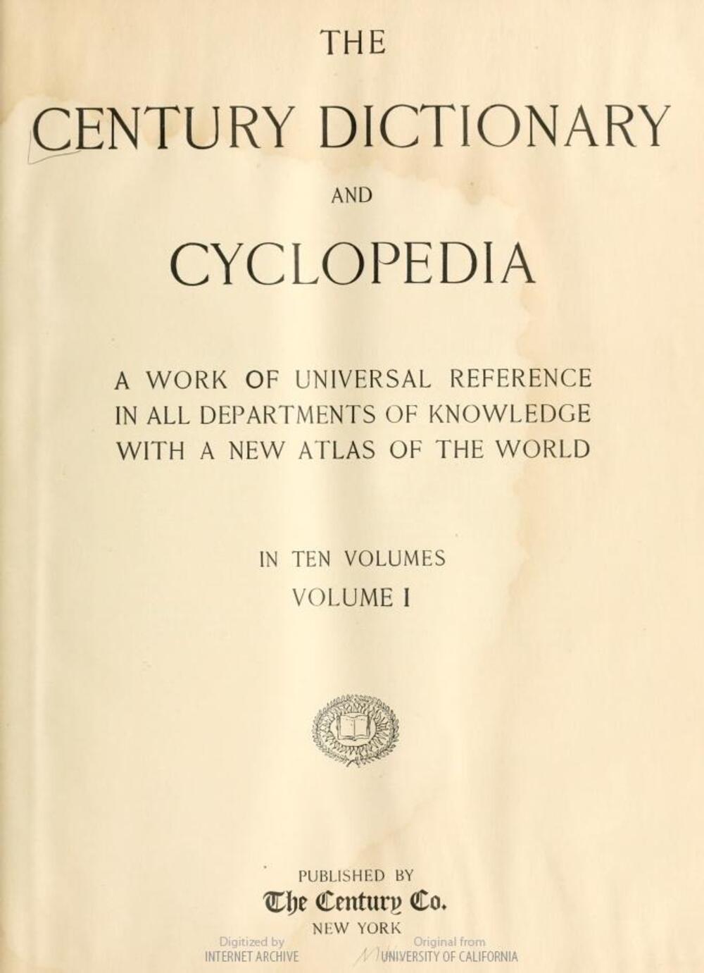 Cover für The century dictionary and cyclopedia