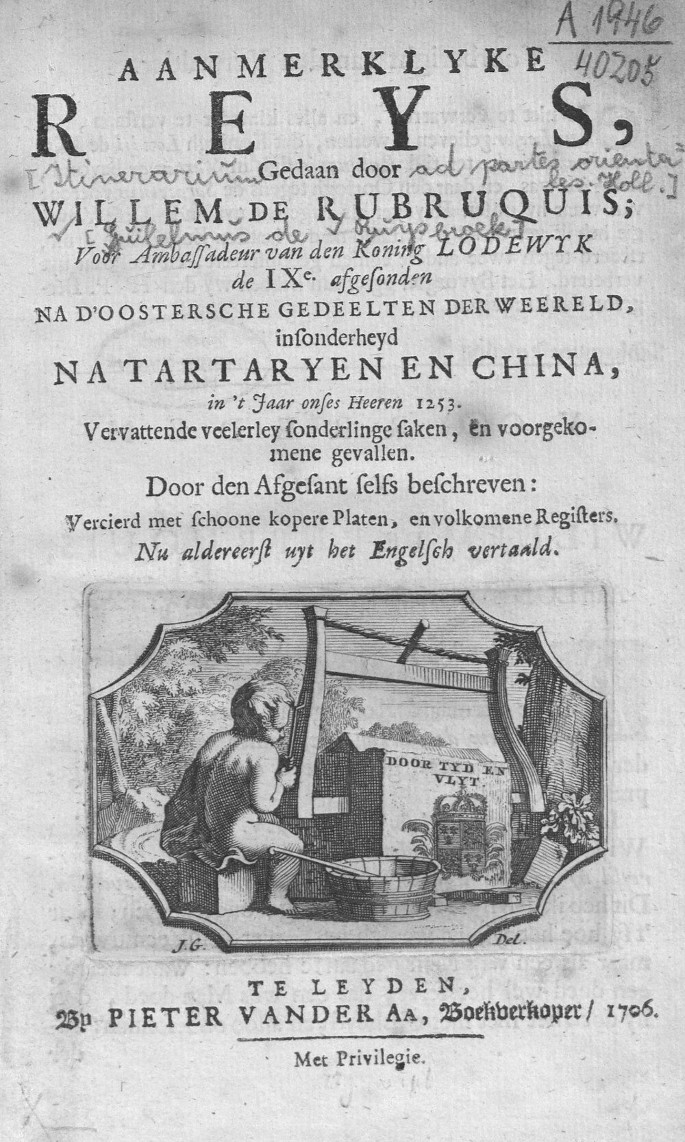 Cover für Aanmerklyke reys, gedaan door Willem de Rubruquis