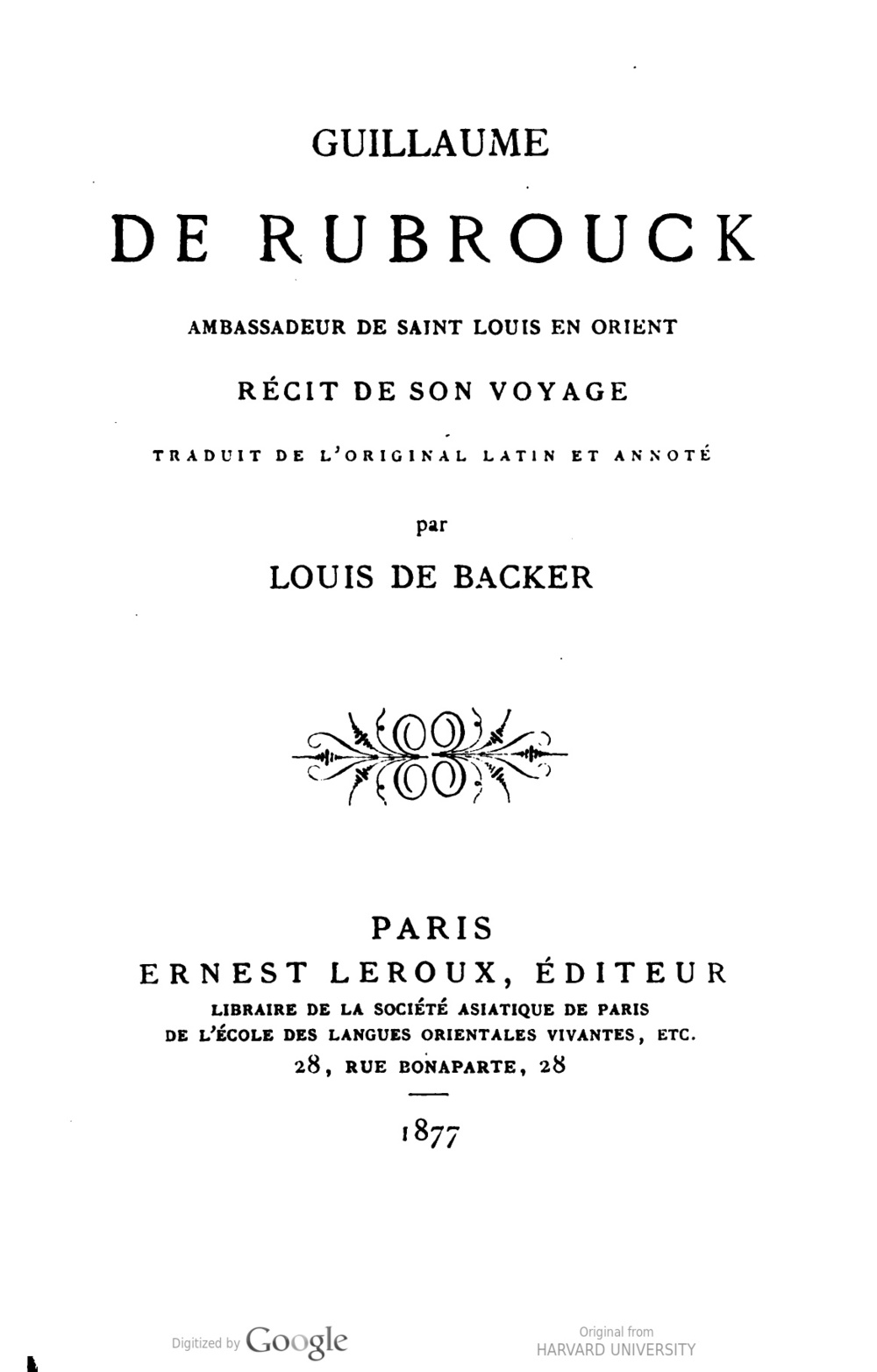 Cover für Récit de son voyage