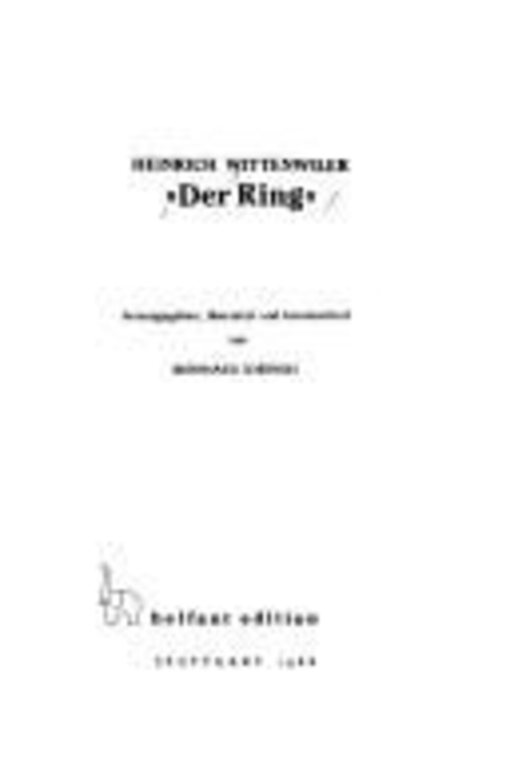 Cover für Der Ring