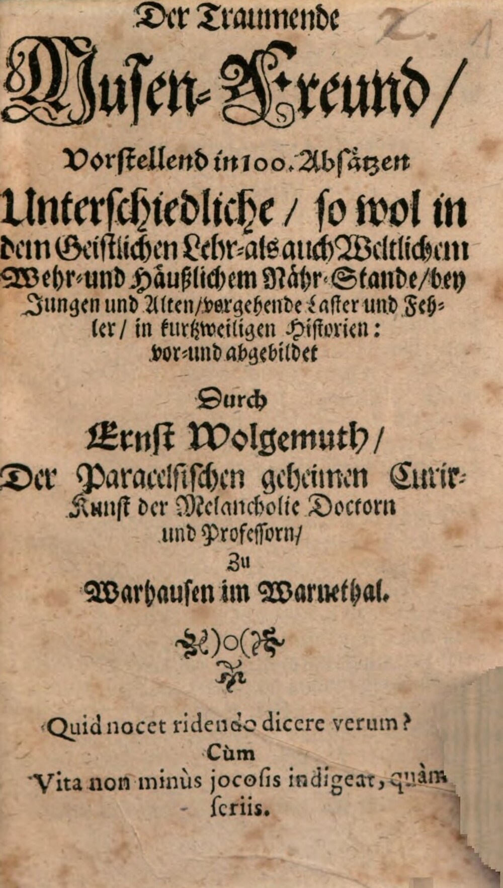 Cover für Der Traumende Musen-Freund
