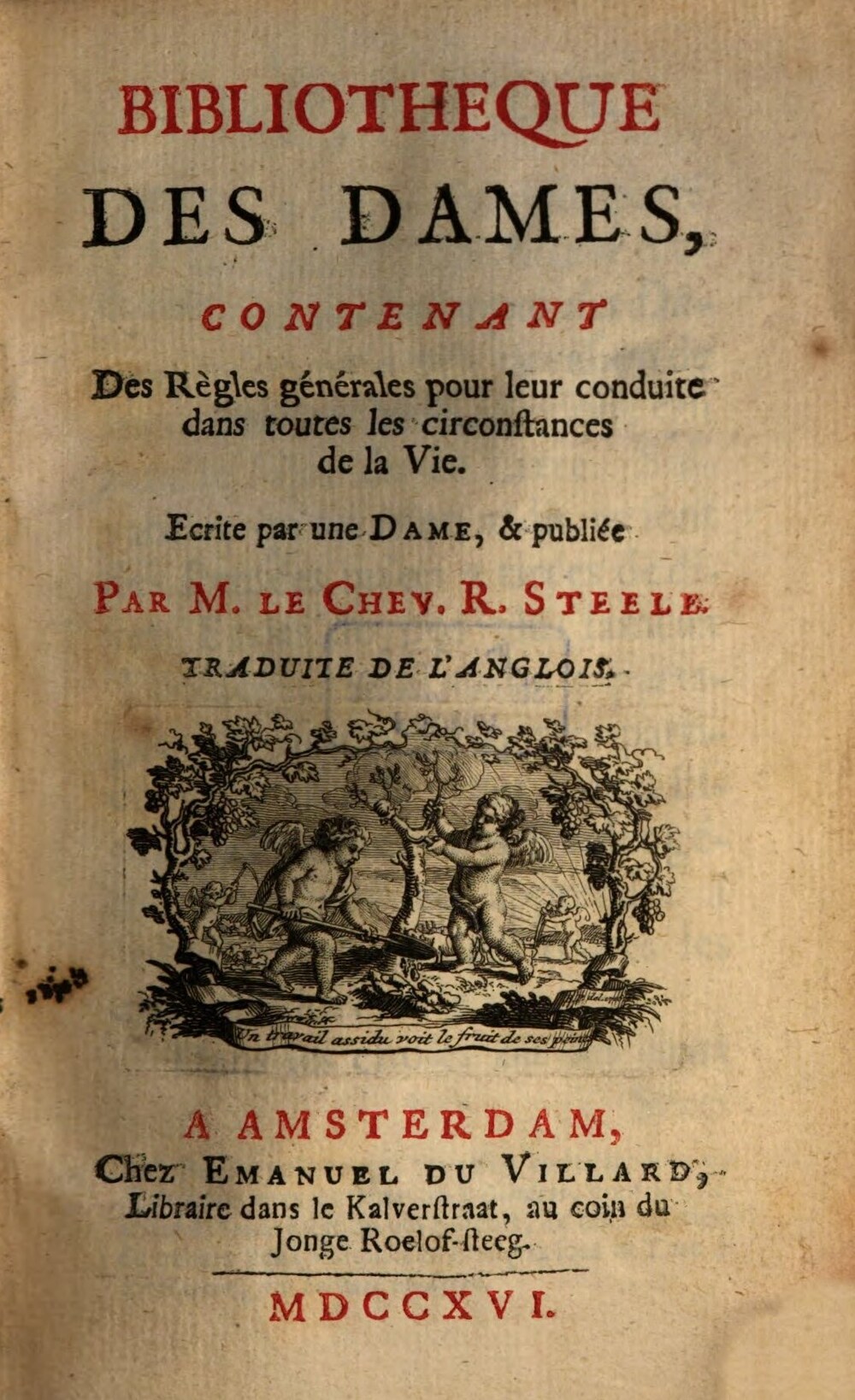 Cover für Bibliotheque des dames