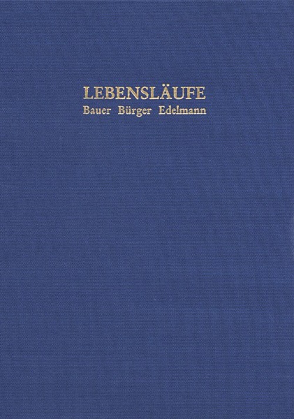 Cover für Lebensläufe