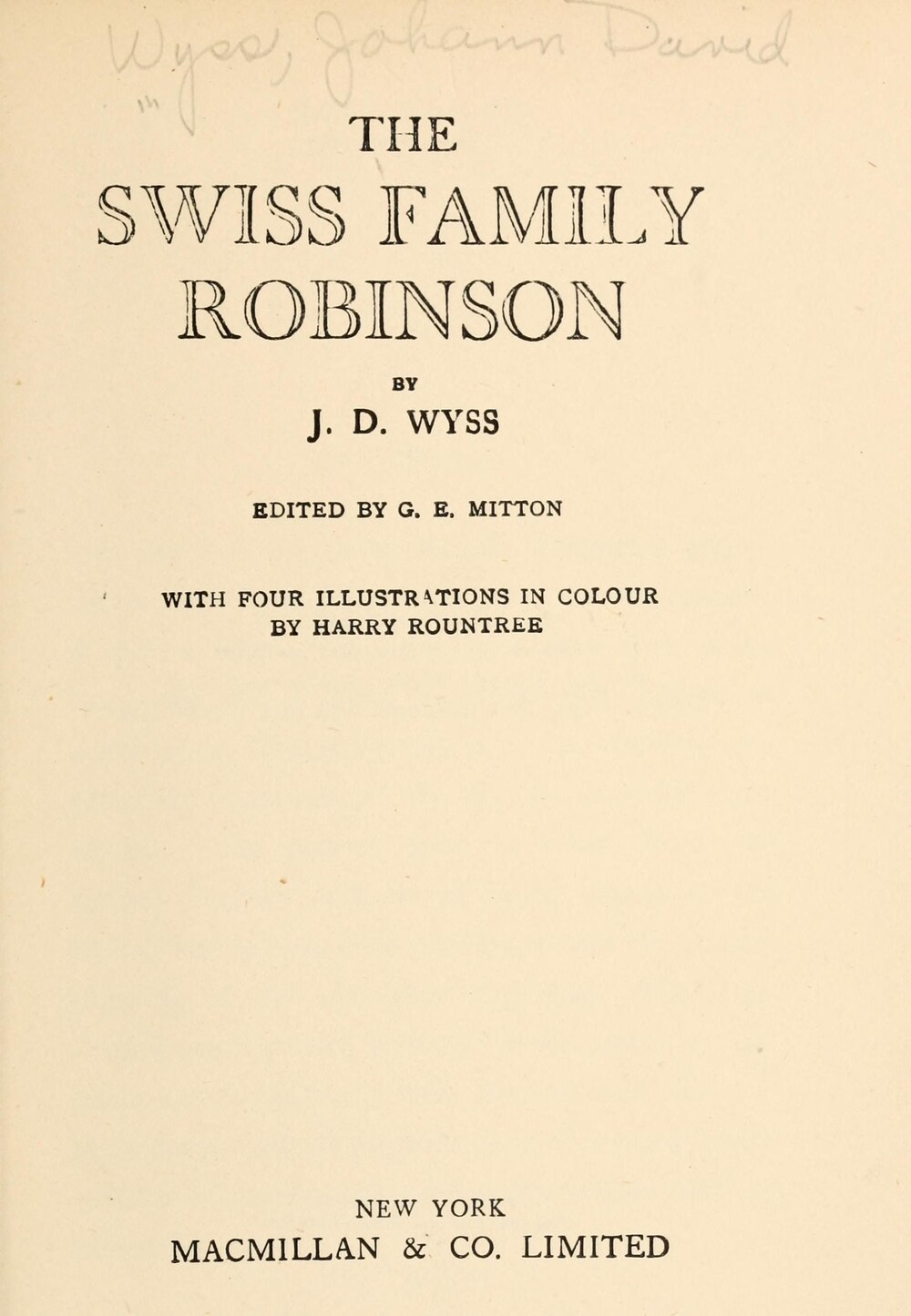 Cover für The Swiss family Robinson