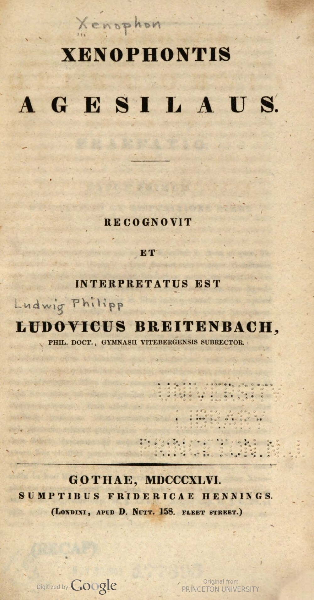 Cover für Agesilaus