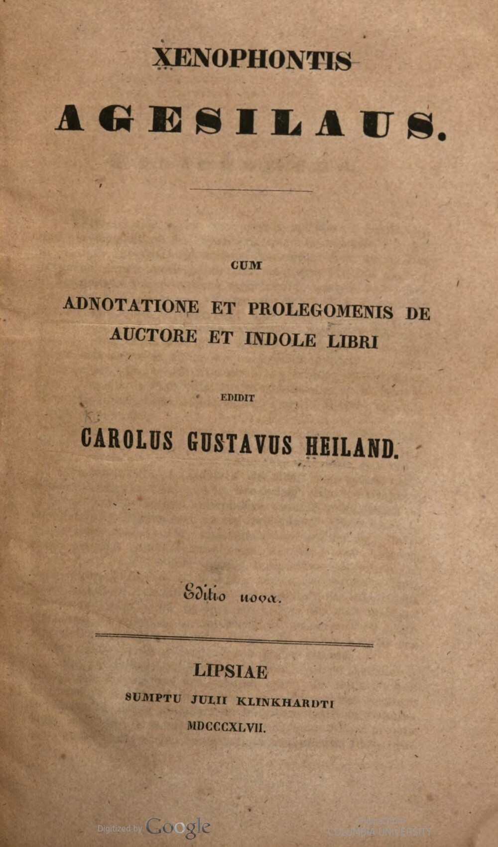 Cover für Agesilaus