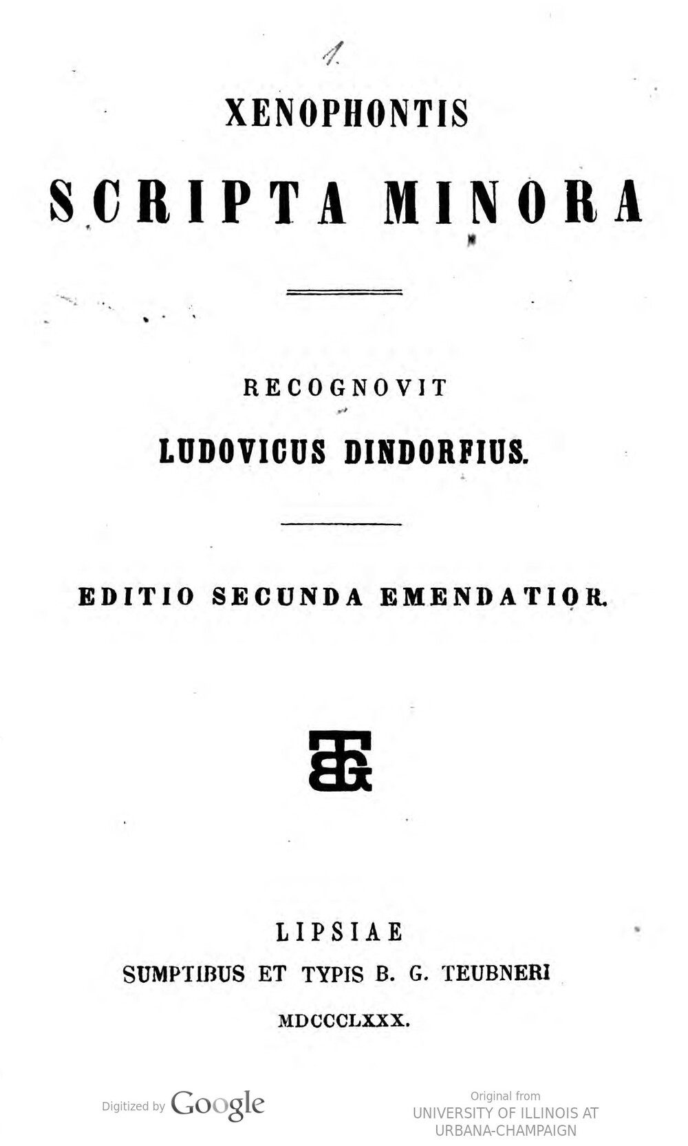 Cover für Scripta minora