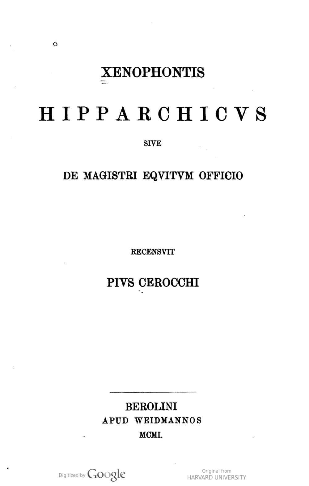 Cover für Hipparchicus
