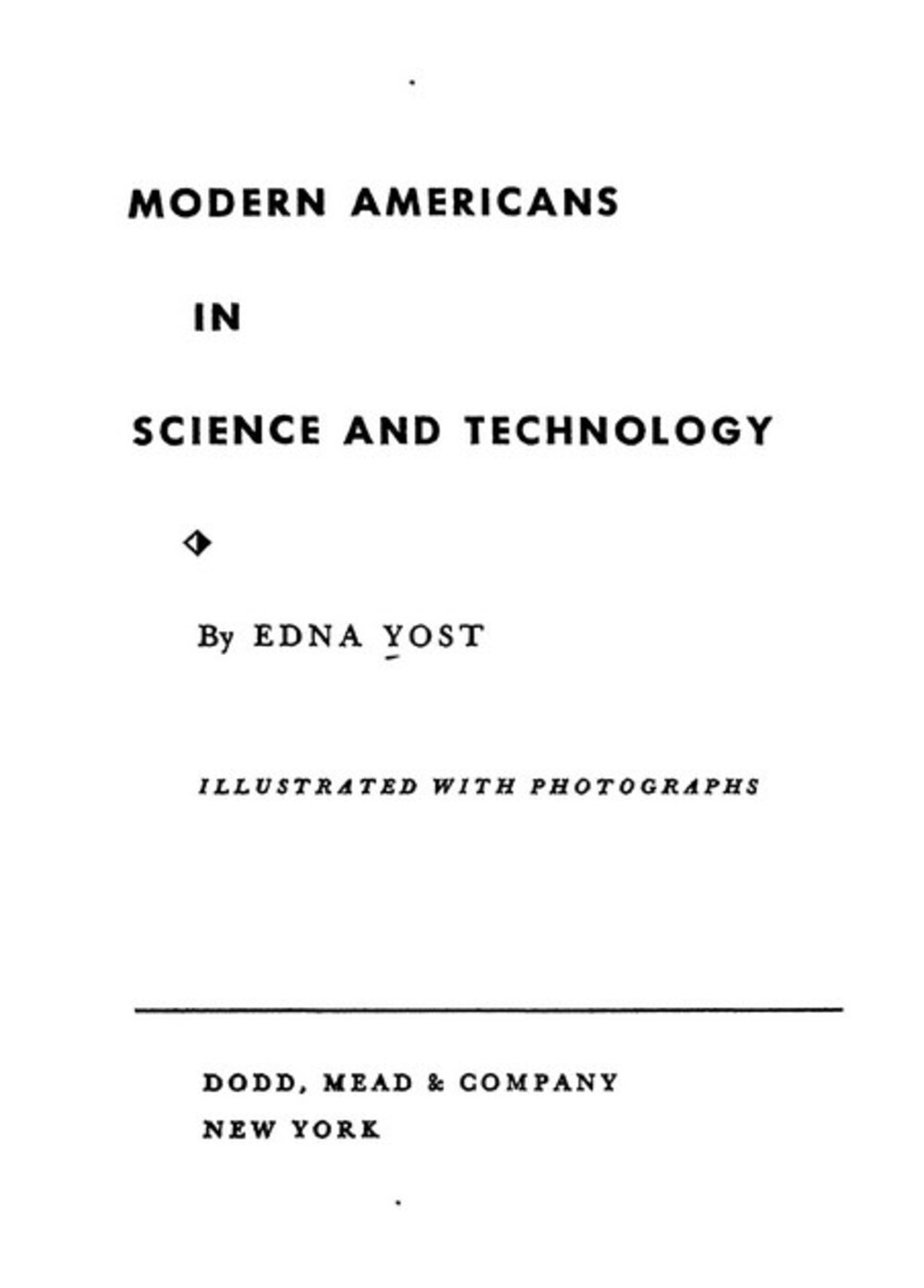 Cover für Modern Americans in science and technology
