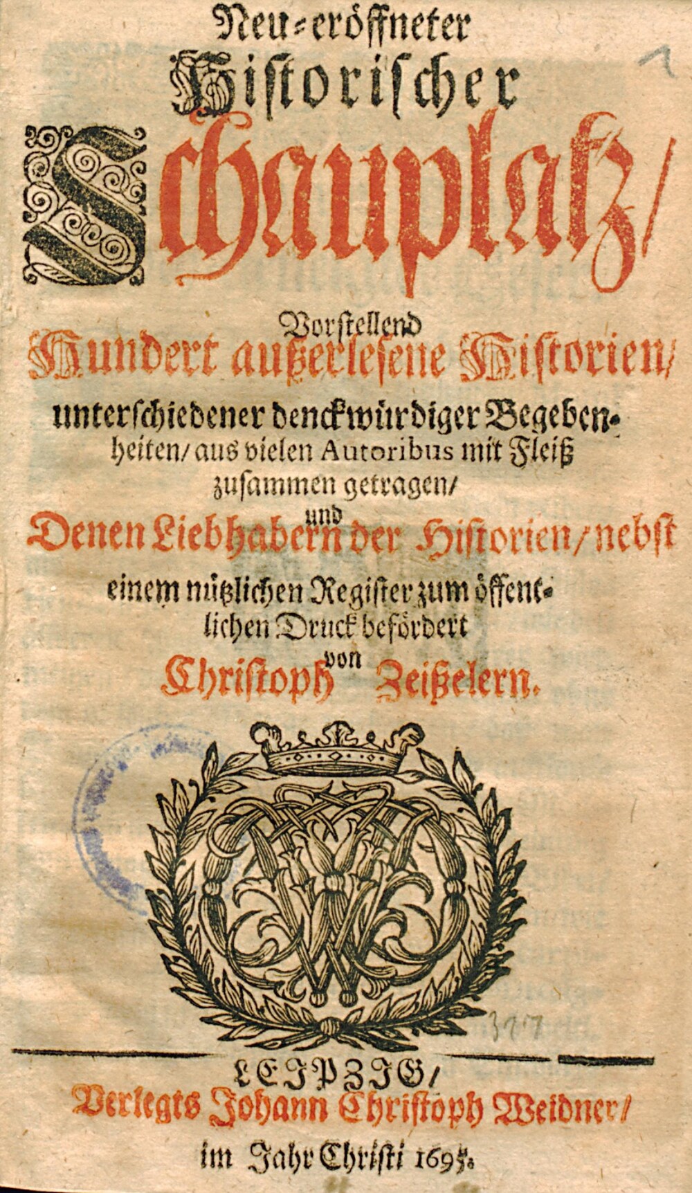 Cover für Neu eröffneter historischer Schauplatz