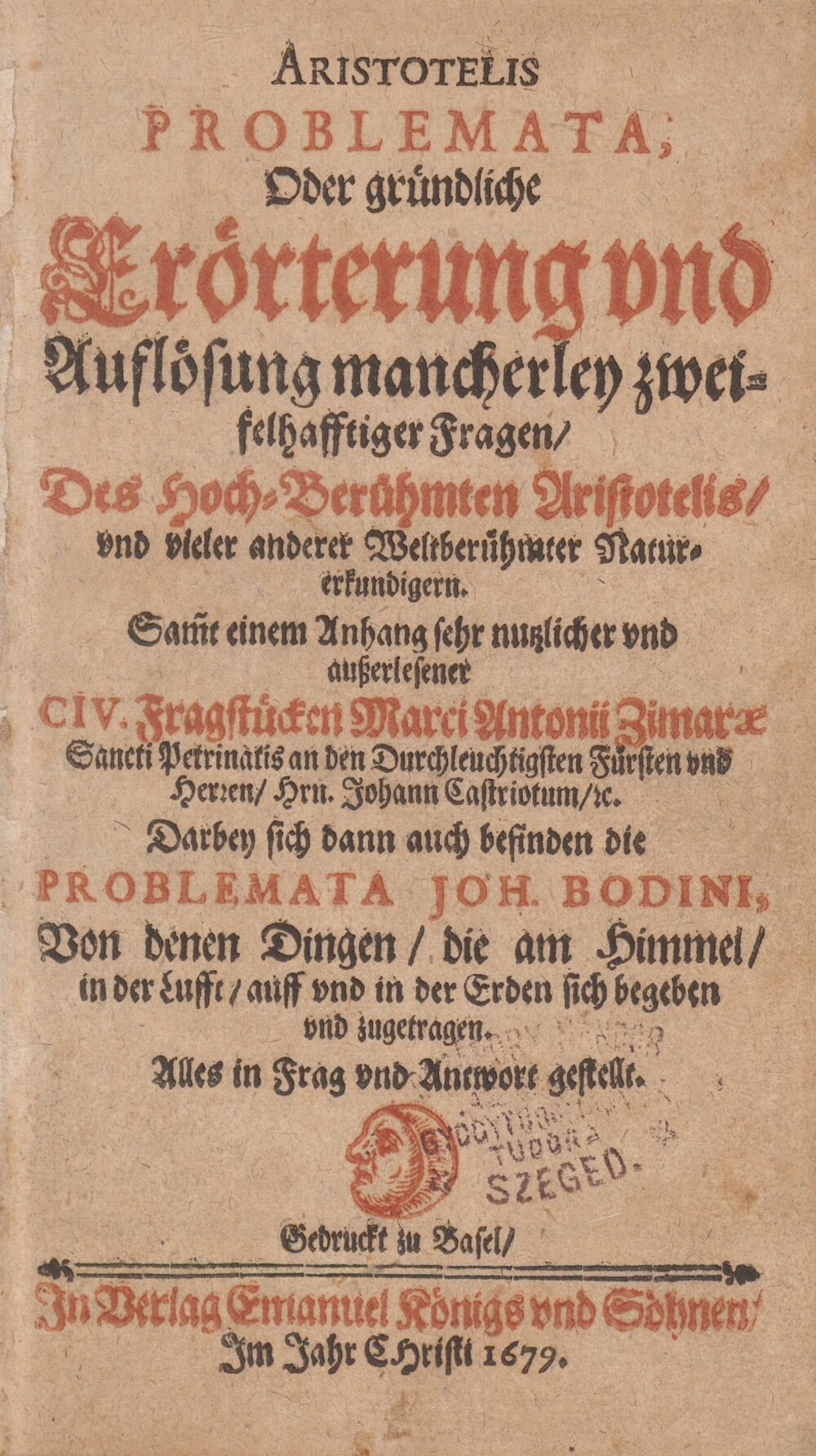 Cover für Aristoteles problemata