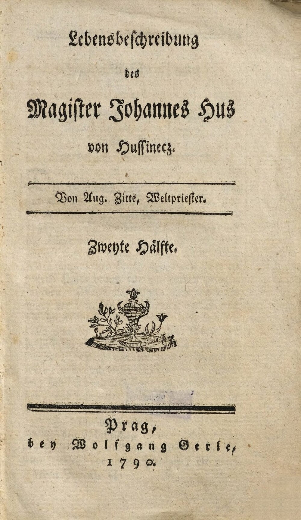 Cover für Lebensbeschreibung des Magister Johannes Hus von Hussinecz