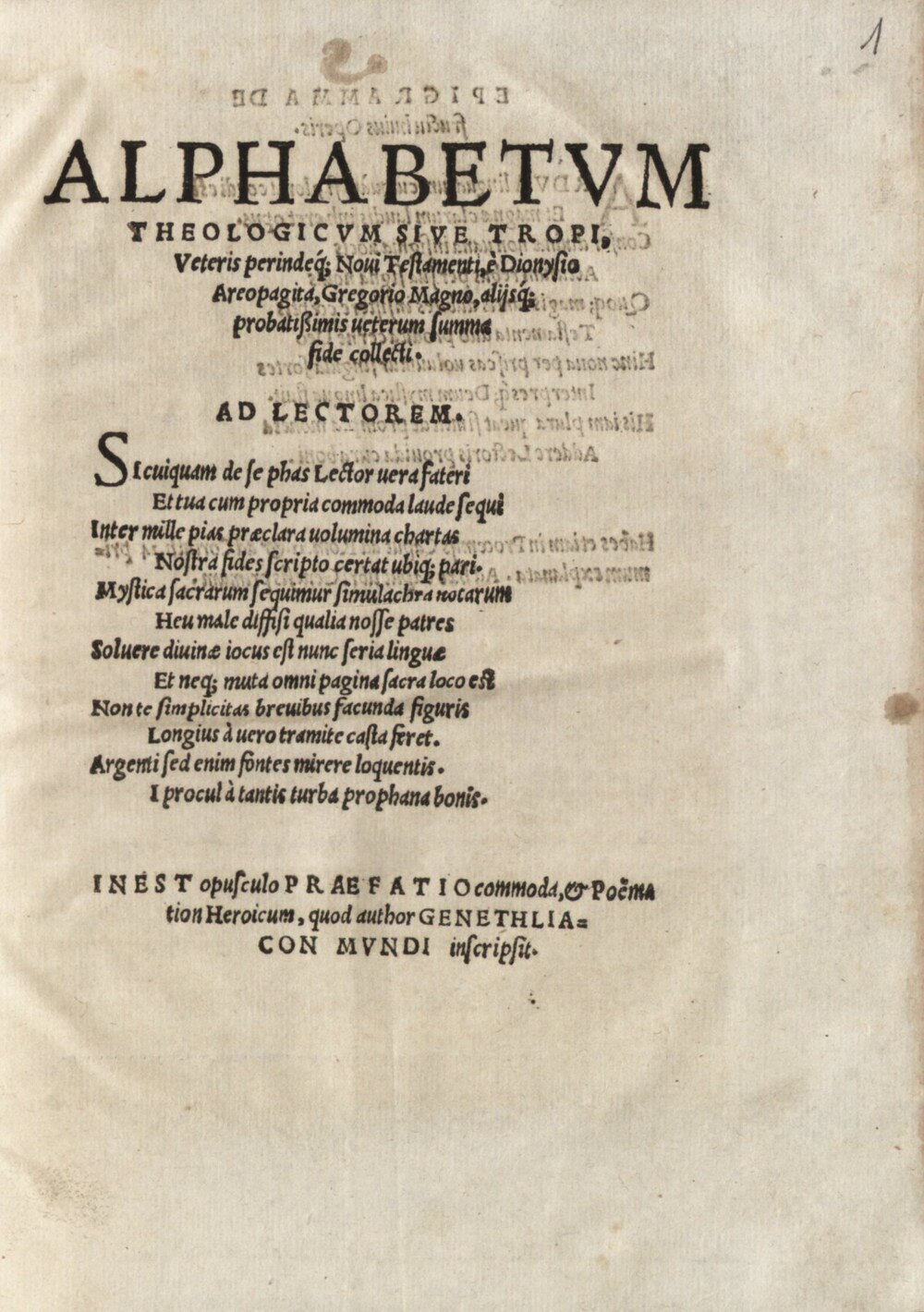 Cover für Alphabetum theologicum