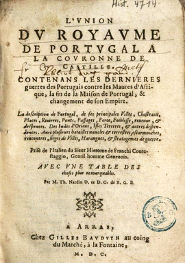 Cover: L'union du royaume de Portugal a la couronne de Castille - Conestaggio, Girolamo Franchi di - 1600