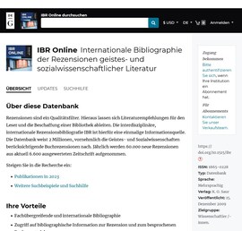 Cover: IBR Online - 2001