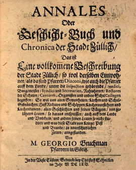 Cover: Annales - Bruchmann, Johann Christof Friedrich - 1665
