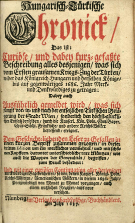 Cover: Hungarisch-türkische-Chronik - 1687