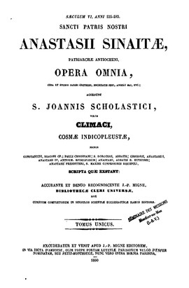 Cover: Christiana topographia - Cosmas Indicopleustes