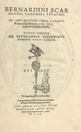 Cover: De antiquitate urbis Patavii - Scardeone, Bernardino - 1560