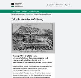 Cover: Zeitschriften der Aufklärung - 2000