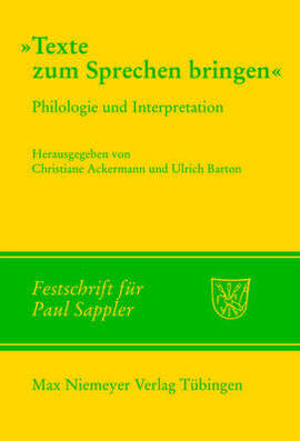Cover: Texte zum Sprechen bringen - Ackermann Christiane - 2009