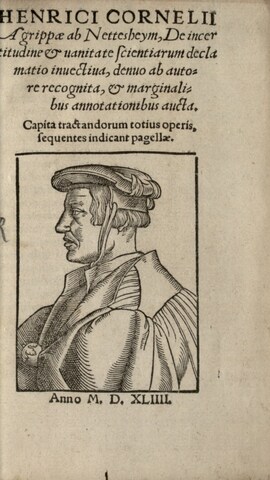 Cover: De incertitudine & vanitate scientiarum declamatio invectiva - Agrippa von Nettesheim, Heinrich Cornelius - 1544