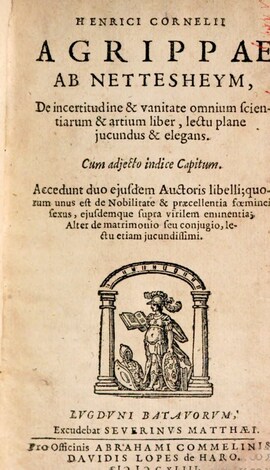 Cover: De incertitudine et vanitate omnium scientiarum et artium liber, lectu plane jucundus et elegans - Agrippa von Nettesheim, Heinrich Cornelius - 1643
