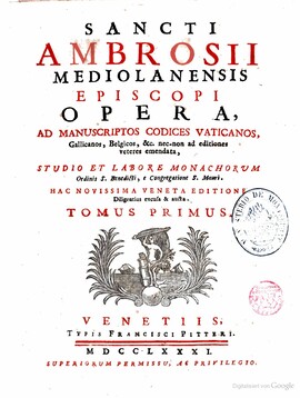 Cover: Hexaemeron - Ambrosius von Mailand - 1781-1782