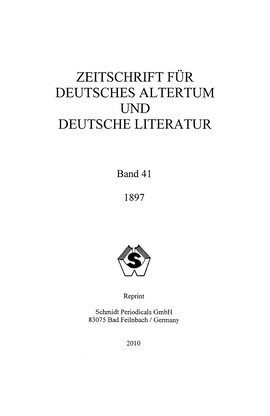Cover: Zur Geschichte des deutschen Lucidarius - Archangelsky, A. - 1897