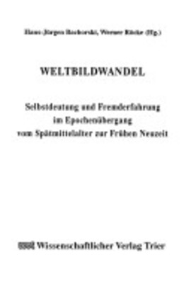 Cover: Weltbildwandel - Bachorski, Hans-Jürgen - 1995