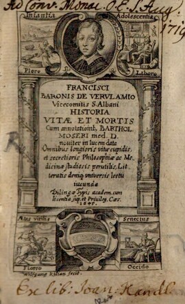 Cover: Historia vitae et mortis - Bacon, Francis - 1645