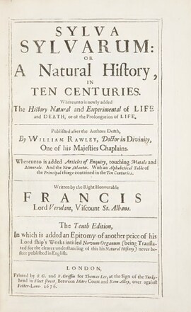 Cover: Sylva sylvarum - Bacon, Francis - 1676