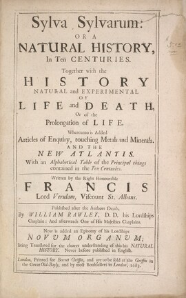 Cover: Sylva sylvarum - Bacon, Francis - 1683