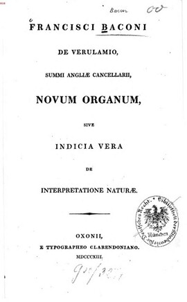 Cover: Novum organum - Bacon, Francis - 1813