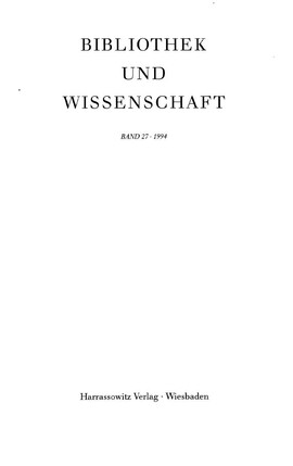 Cover: Hrabanus Maurus und seine Bedeutung für das Bibliothekswesen der Karolingerzeit - Berggötz, Oliver - 1994
