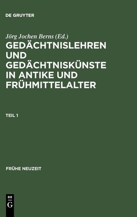 Cover: Documenta mnemonica - Berns, Jörg Jochen - 1998-2003