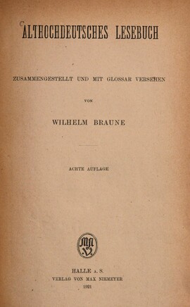 Cover: Der Lorscher bienensegen - 1921