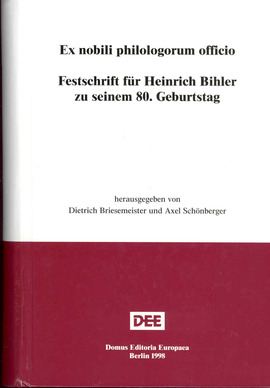Cover: Ex nobili philologorum officio - Briesemeister, Dietrich - 1998